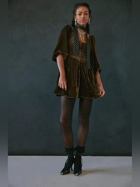 Free People Farrier Velvet Mini Dress